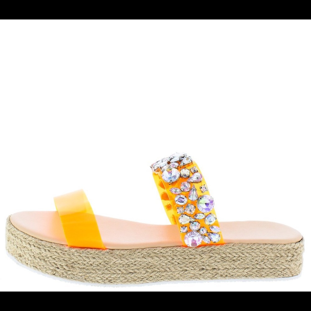 Orange Mule Sandal